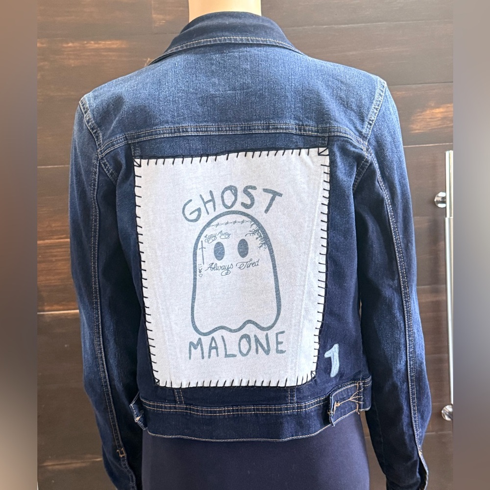 Upcycled Wax Jean Ghost Malone Stretch Denim Size Junior M